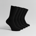 Bambu Strumpor 5-Pack Svart