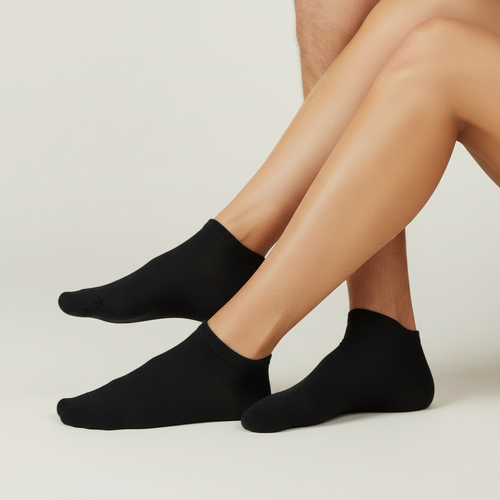 Black Low-Cut Socks - Same Pose