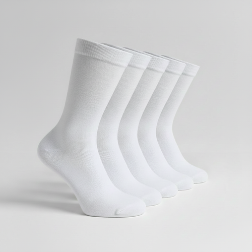 Vita bambusockor perfekt enhetlig 2